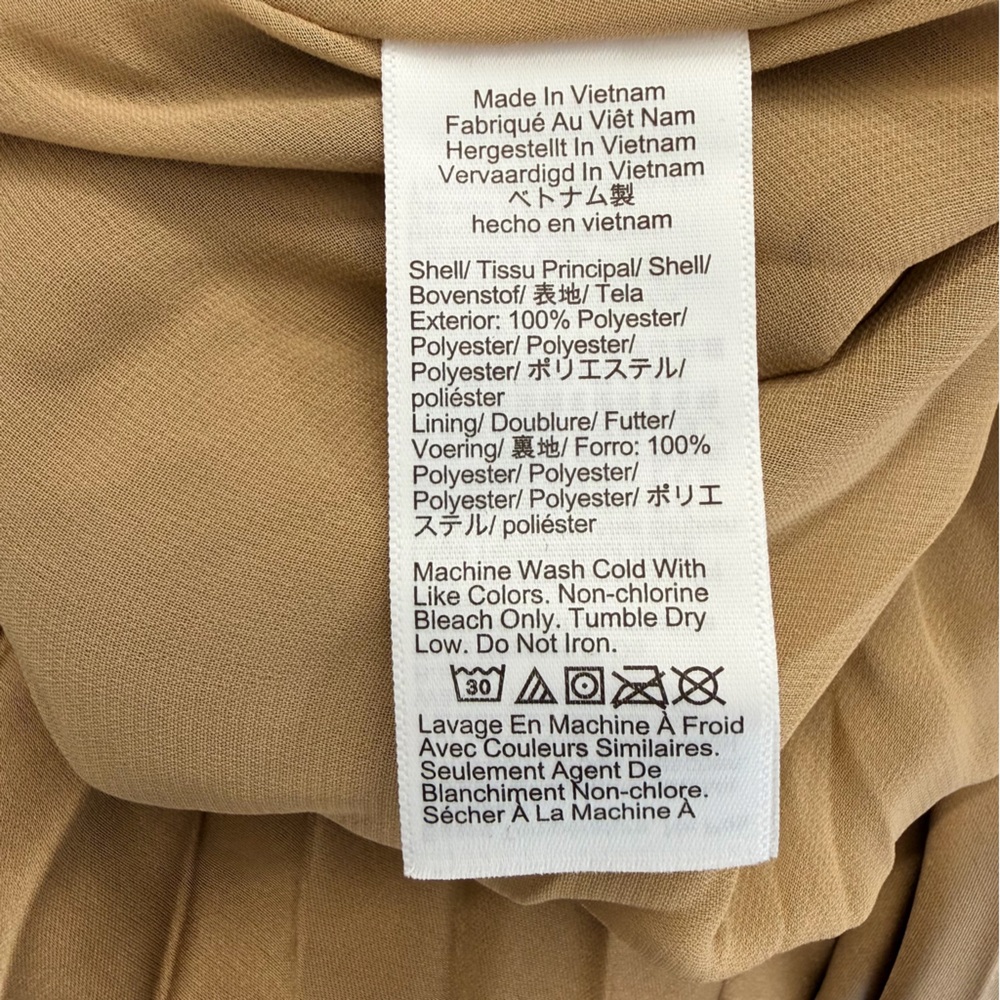 J. Crew Gwyneth A-Line Pleated Camel/Tan Skirt | S - Picture 6 of 6